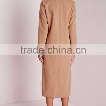OEM Service Best Selling Lady Oversized Camel Winter Coat photo-5