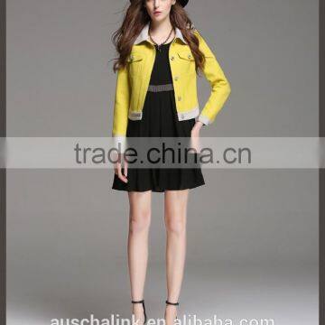 Italy Style Girls Long Sleeve Single Breasted Short Jacket Competitive Price photo-5