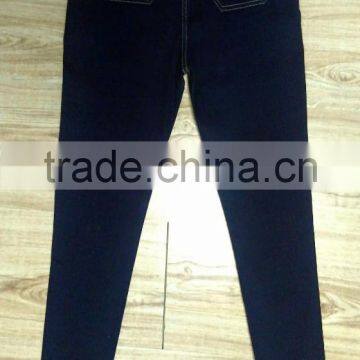 GZY Stock Lots Wholesale Plain Lady Jeans From China With Tassels photo-2