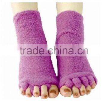 Foot Care Spa Gel Moisturizing Five Toe Socks