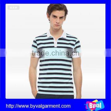Wholesale 2015 Summer Stripe Fashion Polo Shirts/ Top Quality Polo Shirts/ Europe Polo Shirts photo-4