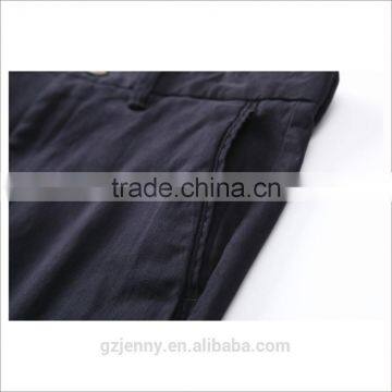 OEM New Fashion Style Men Skinny Fit Cotton Pants Black Long Casual Trousers photo-4