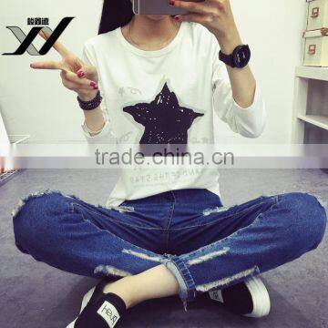 Girl Fashion Style New Design Long Sleeve Tshirt photo-2