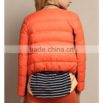 2015 Garments Factory Ladies Fashion Short Down Jacket With Detachable Fur Collar photo-4