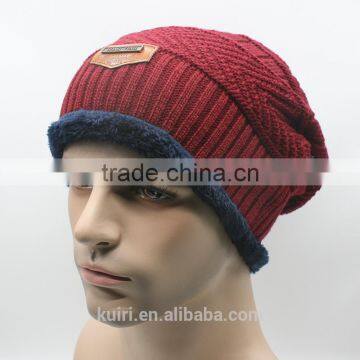 2016 Brand Beanies Knit Men's Winter Hat Caps Bonnet Winter Hats For Men Women Beanie Fur Warm Hat photo-5