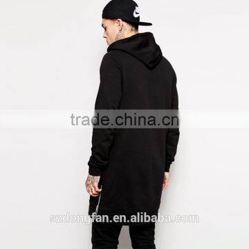Men Fashion Side Zip To Hem Design Fleece Pullover Men Hoodies And Sweatshirts Long Shirt Clothing Men photo-5