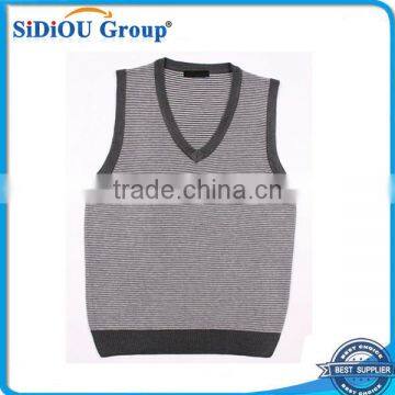 Dark-grey Fashion Sweater Vest For Men Cheap