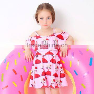 S60575B Newest Girls Bikini Princess Swimsuit Children Printing a Swimsuit photo-4