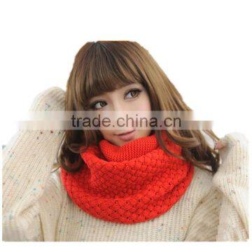 New Arrival Different Color Choice Fashion Design High Quality Acrylics Material Solid Infinity Hijab Scarf for Ladies photo-2