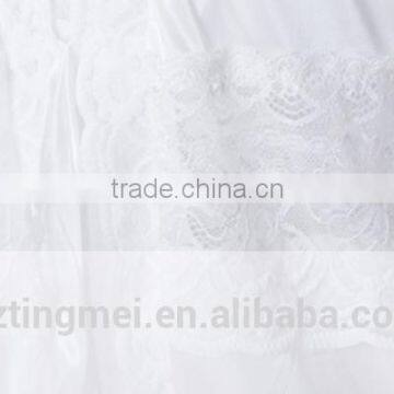 Luxury Women Satin Dress Skirt Sexy Transparent With Lace photo-4