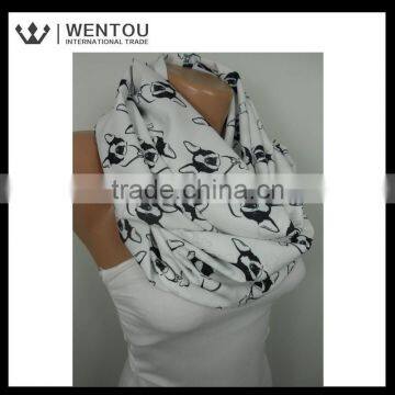 Fashion Accessories Dog Print Infinity Scarf photo-3