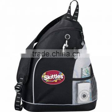 Twister Sling Backpack - Has Zippered Main Compartment With Interior Media Pocket and Comes With Your Logo. photo-2