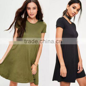 Eco Friendly Factory Low Price Clothing Blank Swing Dresses for Women photo-3
