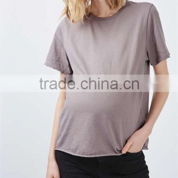 Short sleeve plain maternity t shirts wholesales