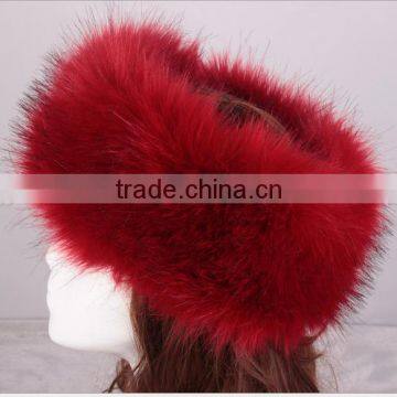 wholesale fake fur Europe and the United States popular head sets imitation fox fur head hat manufacturers