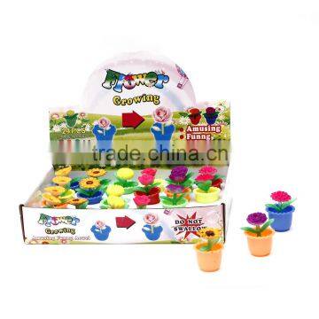 Promotion capsule vending machine magic growing flower toy