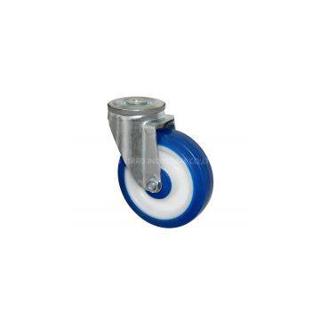 4inch Blue 140KG Bolt Hole Swivel TPE Industrial Caster
