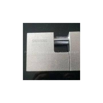 Rectangle Type Blue Plastic Power Iron Padlock