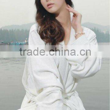 1120g microfibers pearl kimono bathrobe