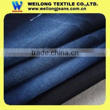 High Quality Best Price Cotton Polyester Stretch Slub Bull Denim Fabric for Girls' Jeans and Shorts photo-5