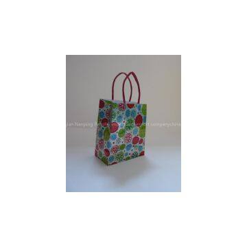 small hologram paper handle bag for shopping or packing