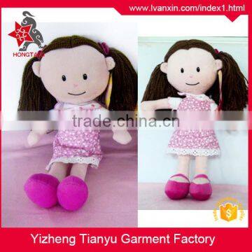 China supplier Custom design kids toy stuffed toy plush girl plush doll