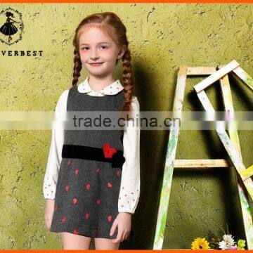 Hot Sale Girls Cotton Twinset Dress and Blouse photo-2