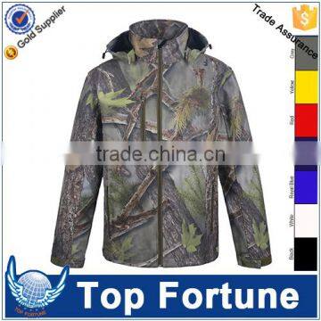 camo tactical softshell jacket,waterproof hunting sublimation jacket