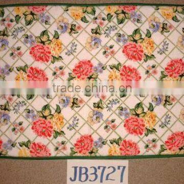 fancy custom floral pattern printed door mat best floor mats