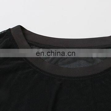 2017 New Design Sexy Transparent Loose Fit Dropship Fitness Clothes Women Gym photo-4