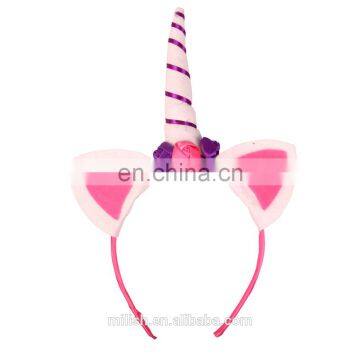 New Products Halloween Headdress Cute Holographic Unicorn Headband Pony Cosplay Antenna Headband for Kids MFJ-0068 photo-4