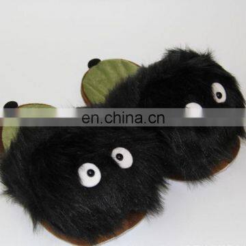 Custom funny wholesale keep warm plush slippers