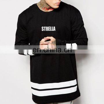 custom screen printing long sleeve oversized t shirt