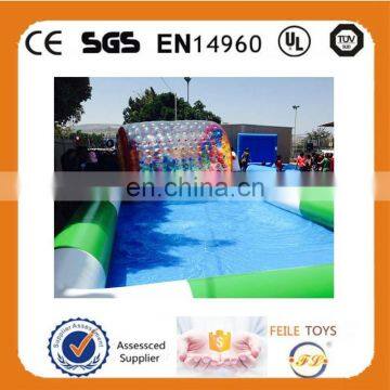 Plato 0.9mm PVC Tarpaulin Inflatable Swimming Pool With Water Roller For Fun