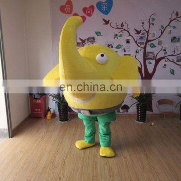 2017 soft plush customized holiday elephant stage show maocot costume for sale