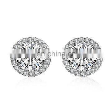 Latest Design of Round Diamond Earrings for Girls Jewelry with Best Price