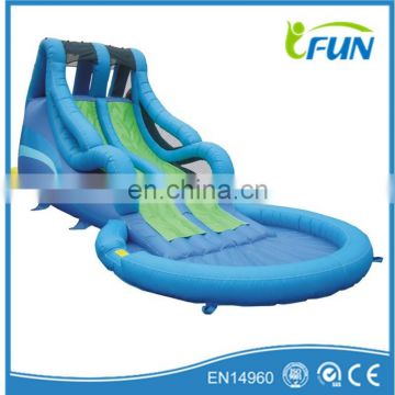 2014 best selling inflatable pool water slide inflatable swimming pool with slide