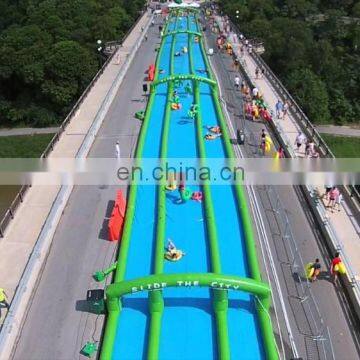 1000 ft Summer Popular City Water Slide Inflatable Slip N Slide photo-3