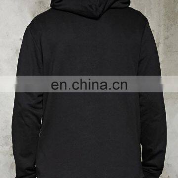 Fashionable whoelsale cheap longline wholesale blank pullover hoodies