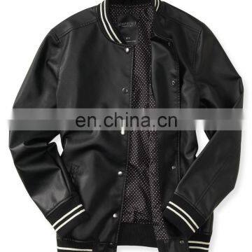 BLACK Varsity jacket , Baseball Varsity Jacket for men & women,Leather varsity jacket