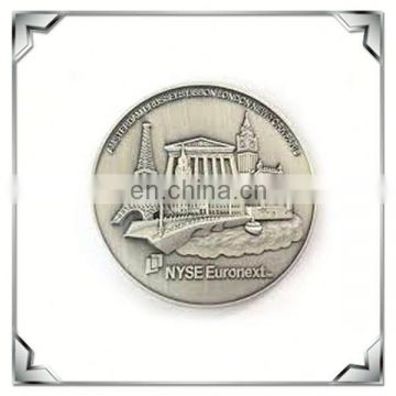 Custom Metal Silver NYSE Euronext Souvenir Coin For Sale