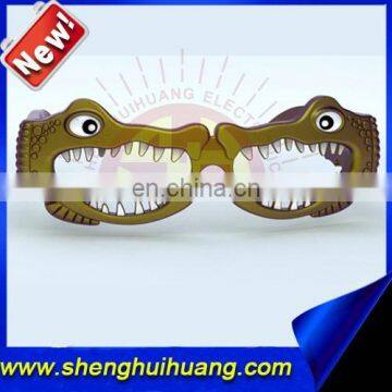 crocodile shape sunglasses/horrible lighted party glasses/halloween flashing sunglasses