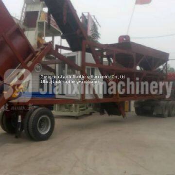 The Mobile Concrete Batching Plant in Libya for Sale