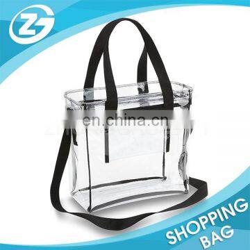 Transparent PVC And With Pocket Shopping bag