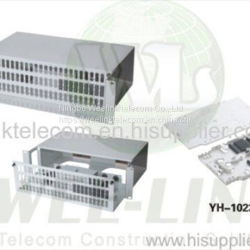 Sliding Without Guiding Rail Rack Mounted Fiber Optic Patch Panel 24 Port ODF