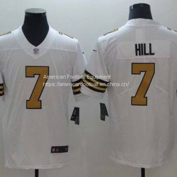 New Orleans Saints #7 Hill White Jersey