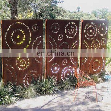 Weathering Corten Steel Laser Cutting Panel for Fence & Screen photo-5