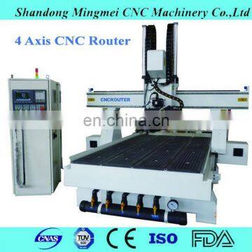 Italy HSD Spindle 4 axis cnc wood router/cnc router and door production/pneumatic cnc machine of three axis