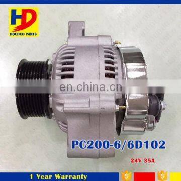 Engine Power Generating Equipment 6D102 24V Alternator 35A