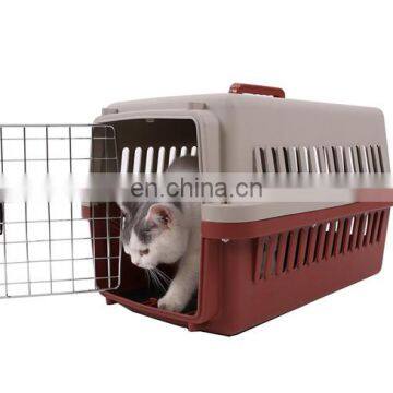 Wholesale Luxury Plastic Fashion Airline Approved Pet Transport Box Cat Cage Dog Travel Carrier
